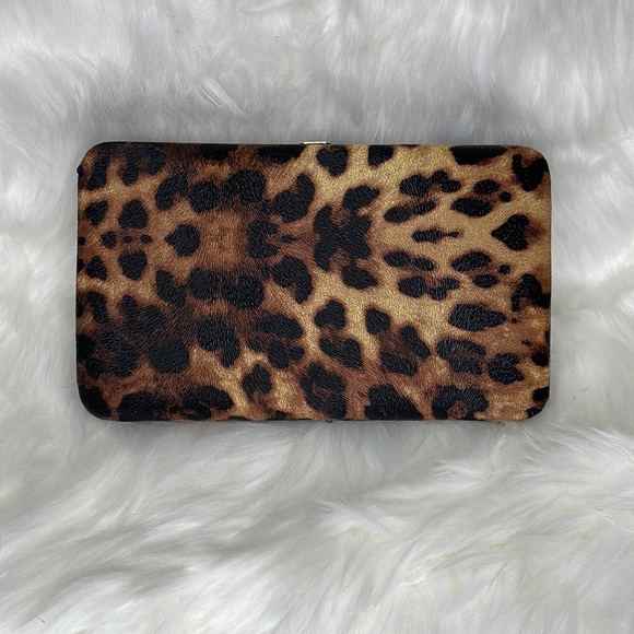 Merona Handbags - Merona non-leather leopard clutch/wallet